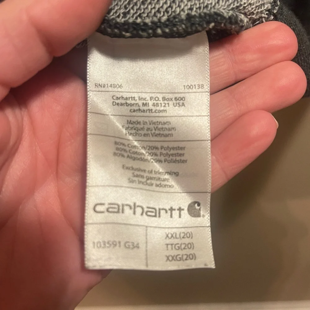 Carhartt Women's Green Hoodie - Picture 3 of 4